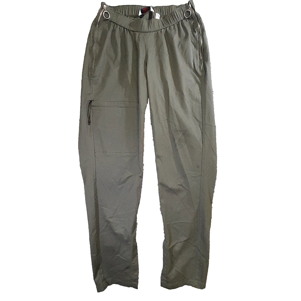 Denim & Co Adaptive Women Pants XXS Green Side Zips Split Legs Wheelchair